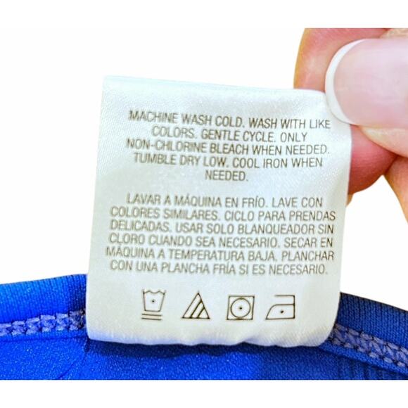 Everlast Royal Blue Workout Sports Bra Removable Pads Medium - Picture 4 of 4